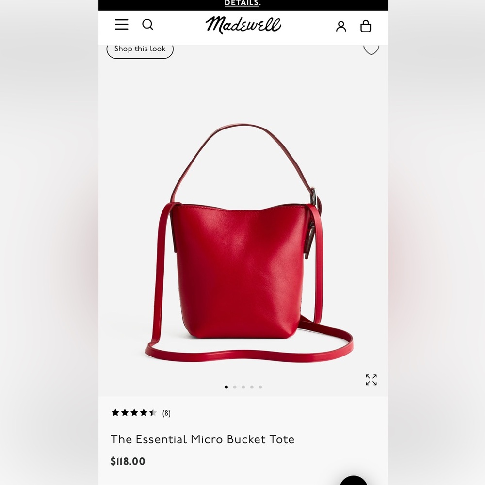 ✨Reduced✨Madewell Mini Bucket Bag
